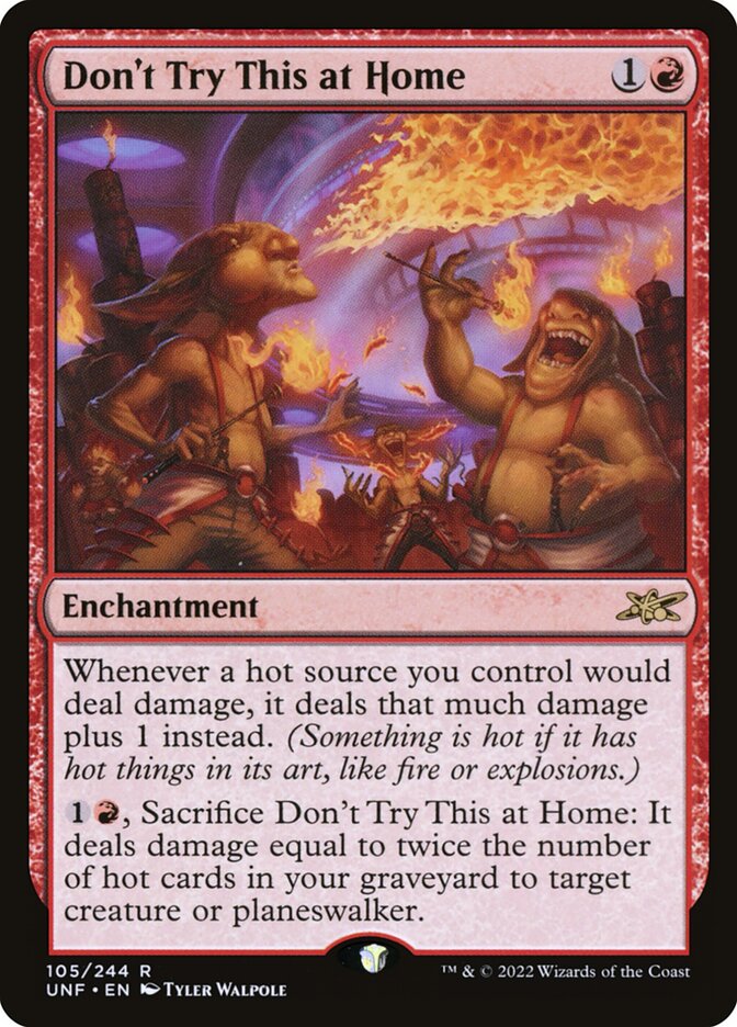 Don't Try This at Home card front