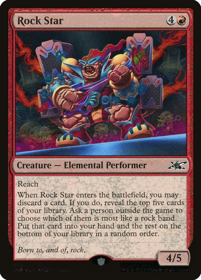 Rock Star card front