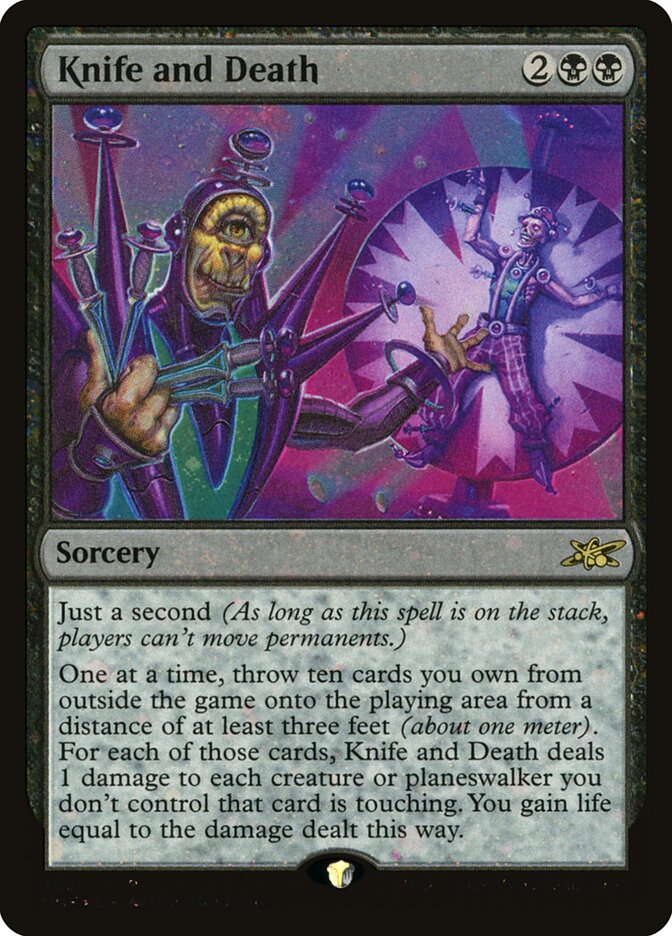 Knife and Death card front