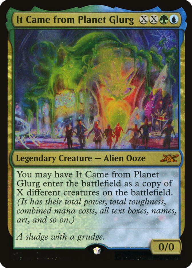 It Came from Planet Glurg card front