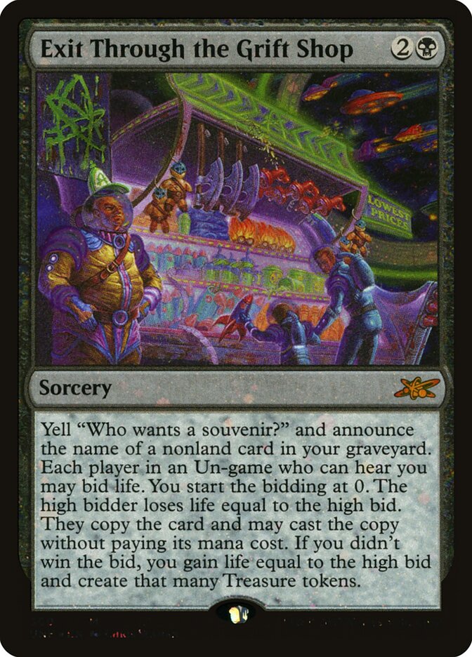 Exit Through the Grift Shop card front