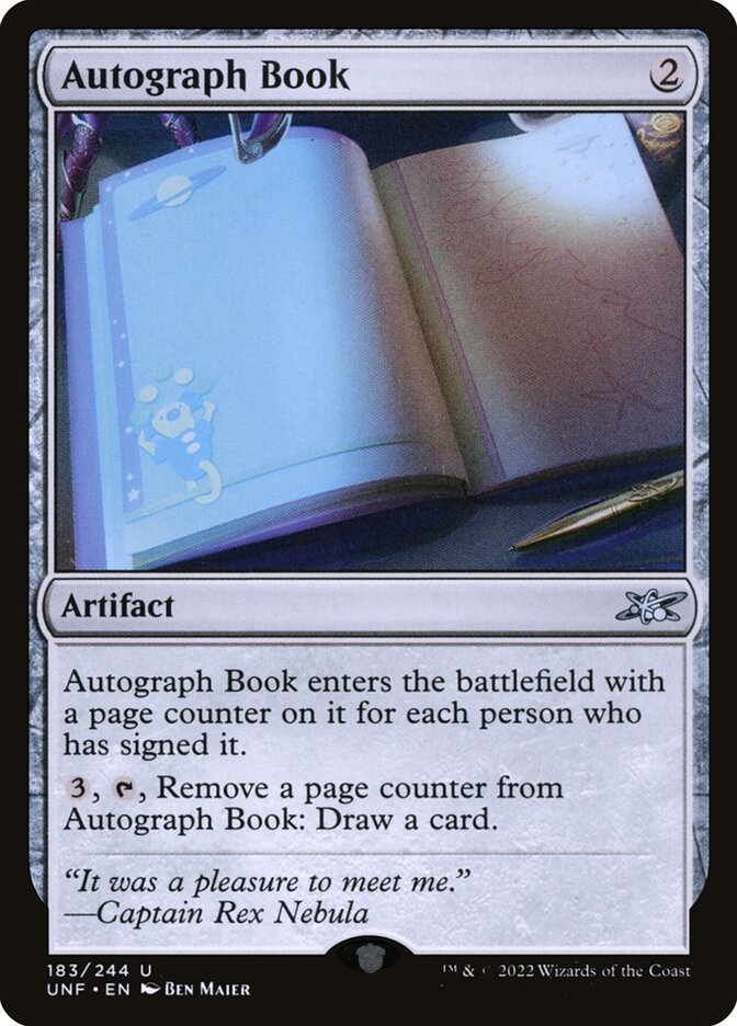 Autograph Book card front