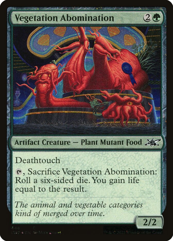 Vegetation Abomination card front
