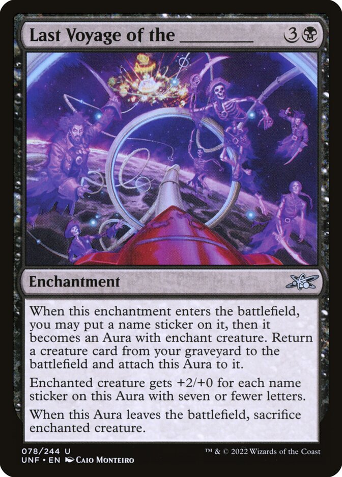 Last Voyage of the _____ card front