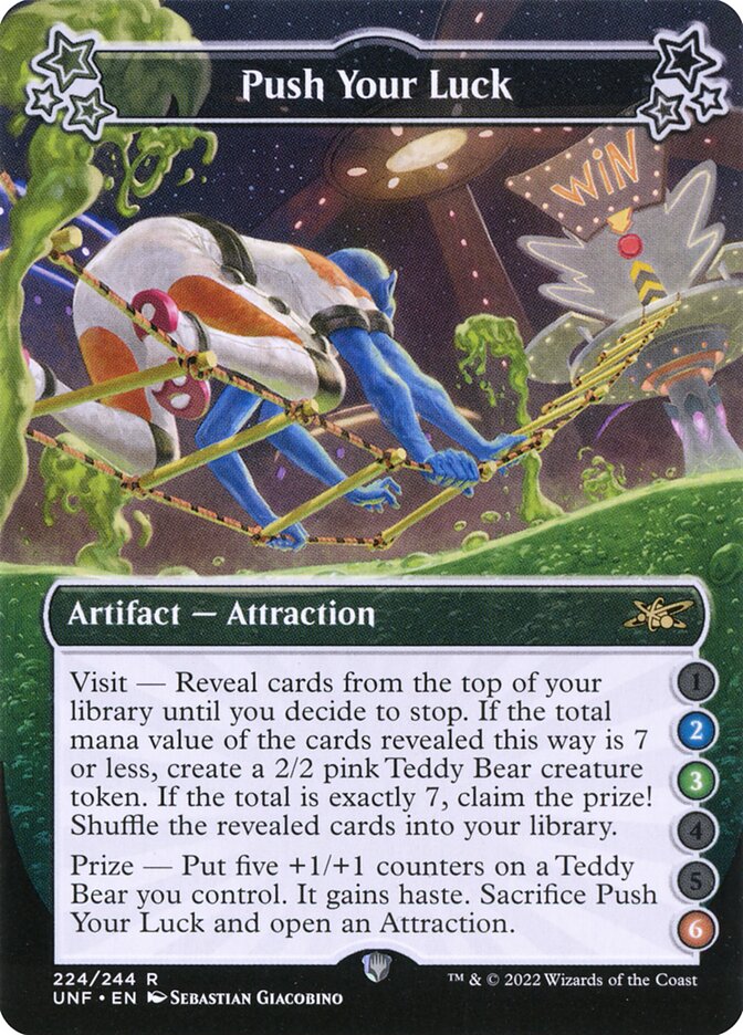 Push Your Luck card front