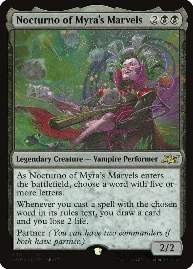 Nocturno of Myra's Marvels card front