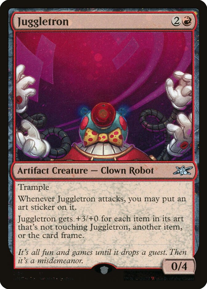 Juggletron card front