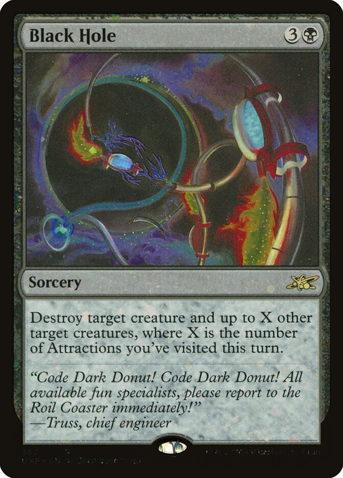 Black Hole card front