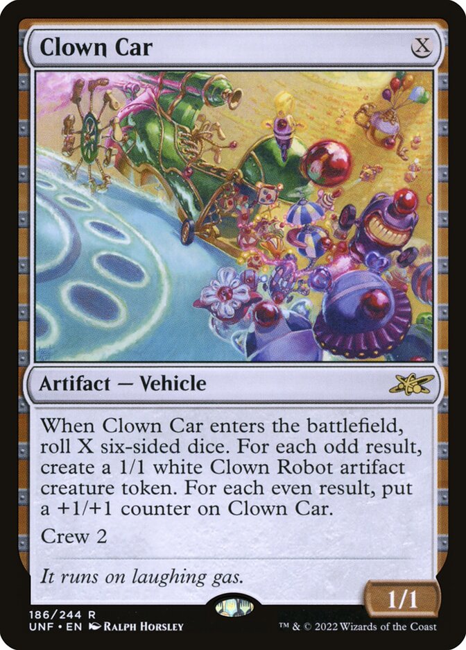 Clown Car card front