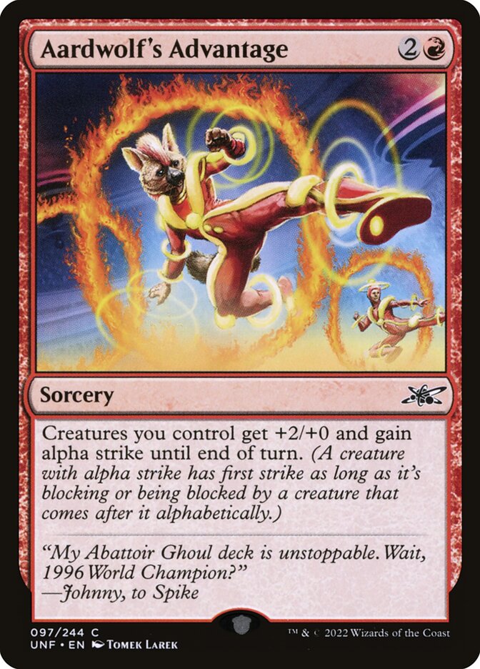 Aardwolf's Advantage card front