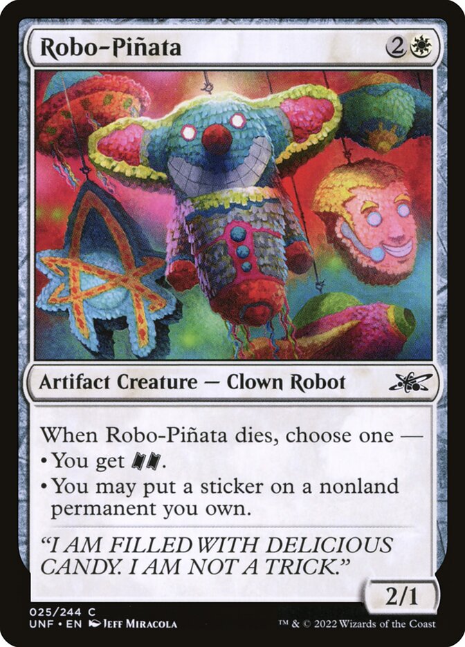 Robo-Piñata card front