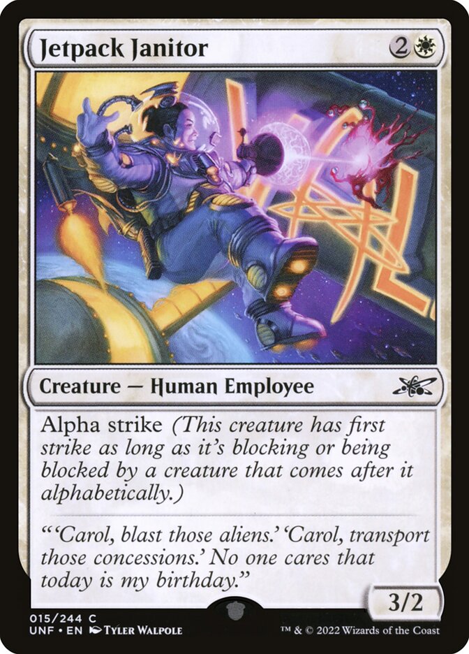 Jetpack Janitor card front