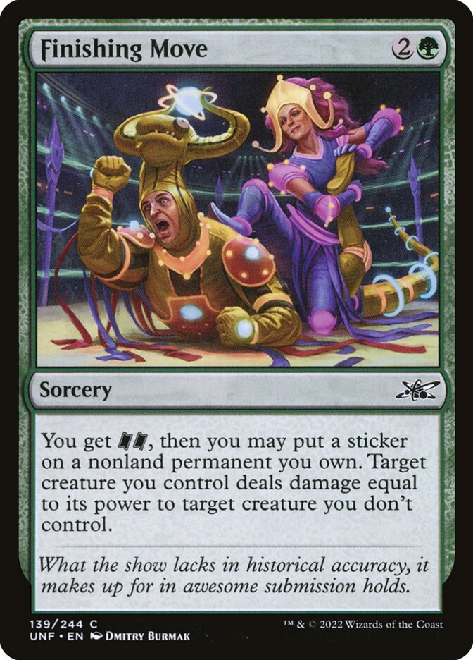 Finishing Move card front