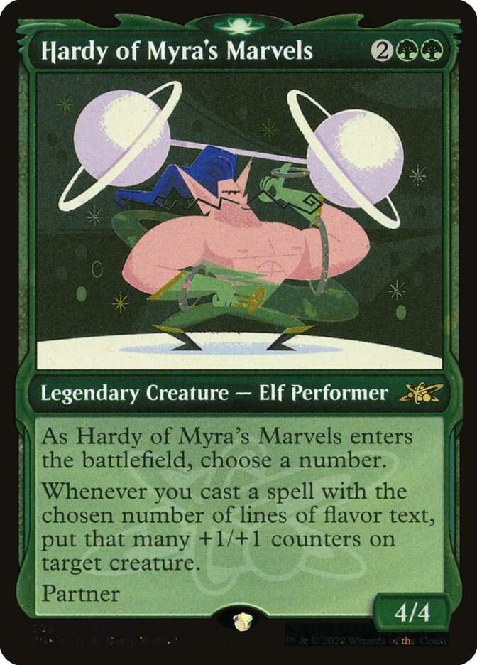 Hardy of Myra's Marvels card front