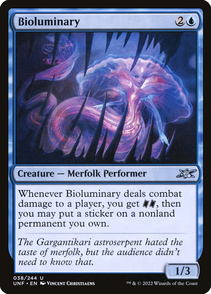 Bioluminary card front