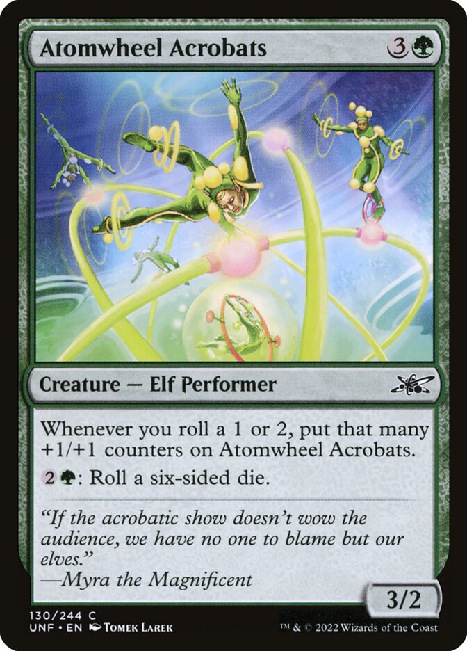 Atomwheel Acrobats card front