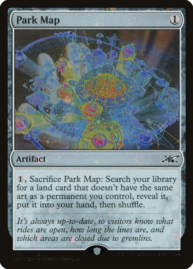 Park Map card front