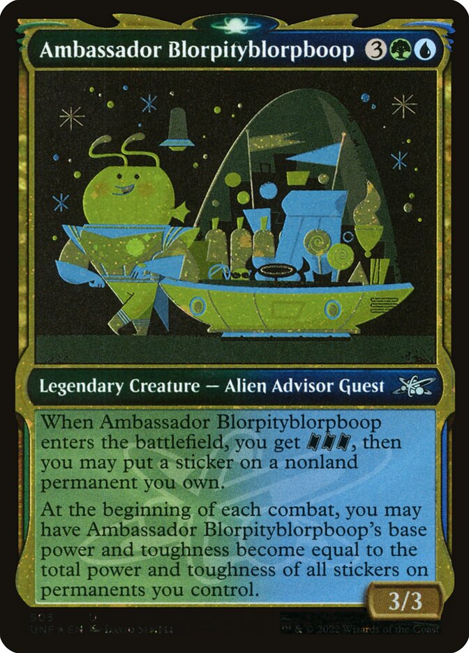 Ambassador Blorpityblorpboop card front