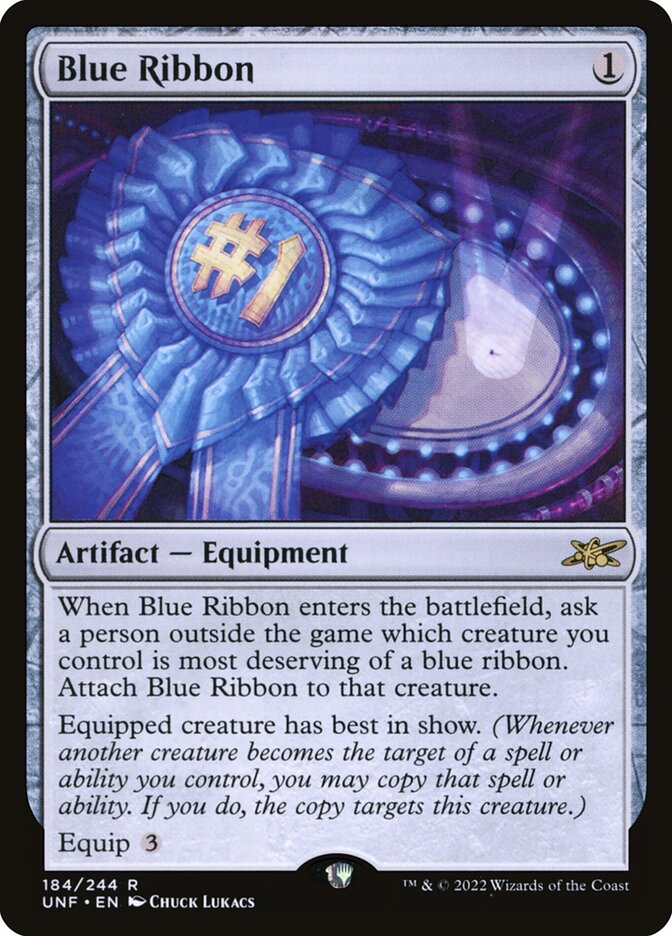 Blue Ribbon card front