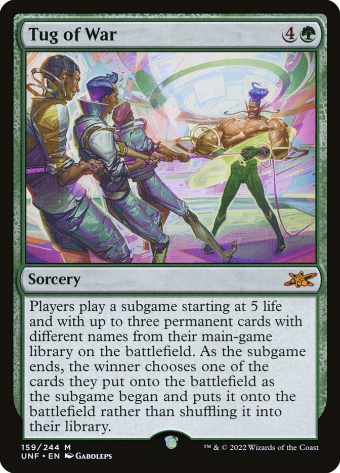 Tug of War card front