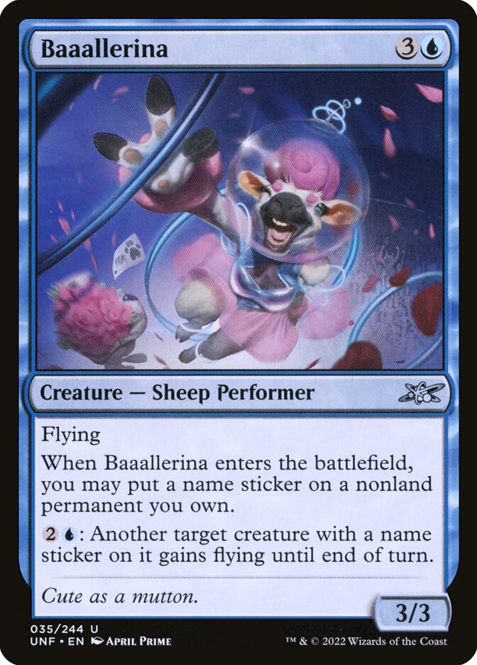 Baaallerina card front