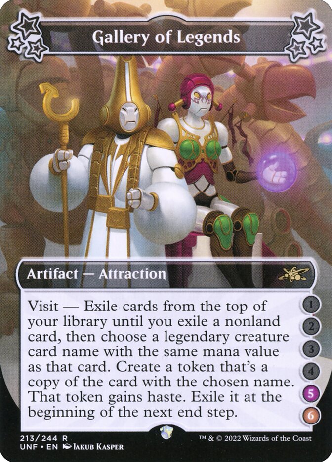 Gallery of Legends card front