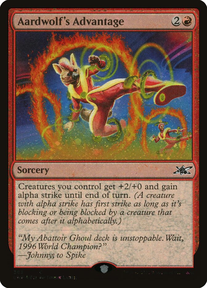 Aardwolf's Advantage card front