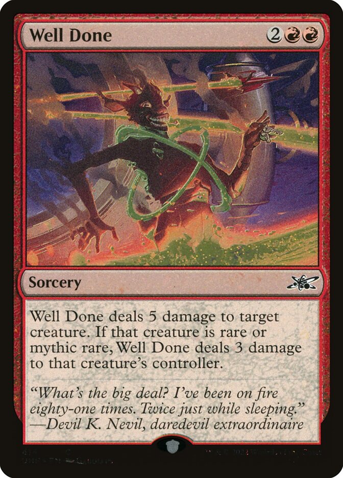 Well Done card front