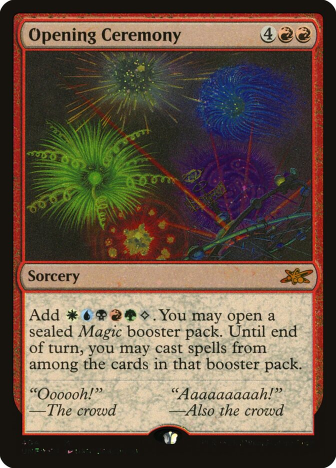 Opening Ceremony card front