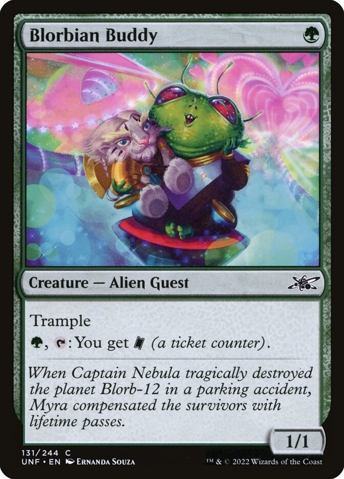 Blorbian Buddy card front