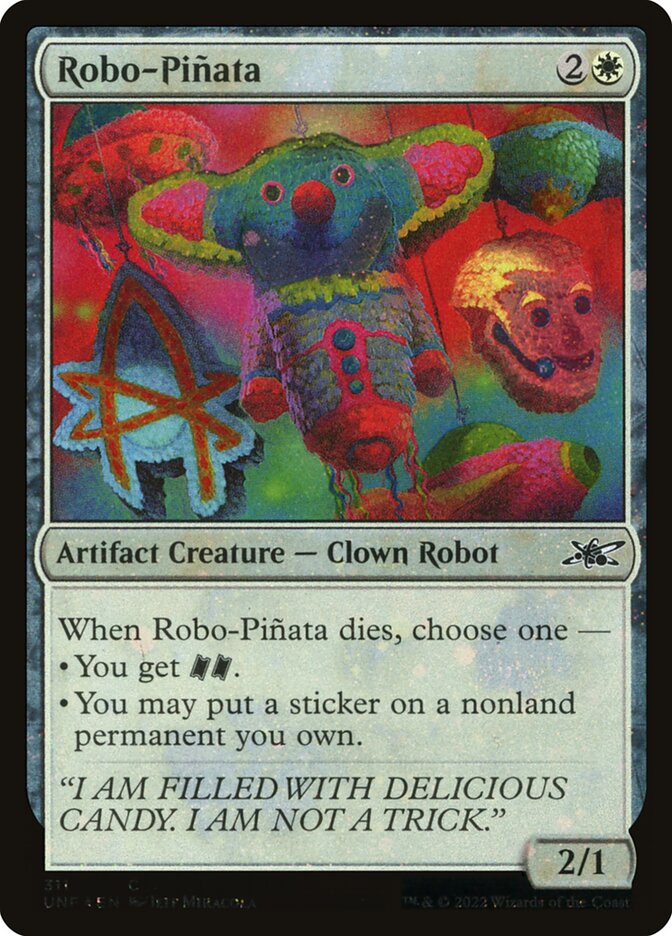 Robo-Piñata card front