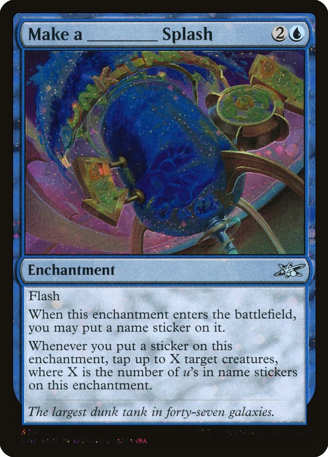 Make a _____ Splash card front