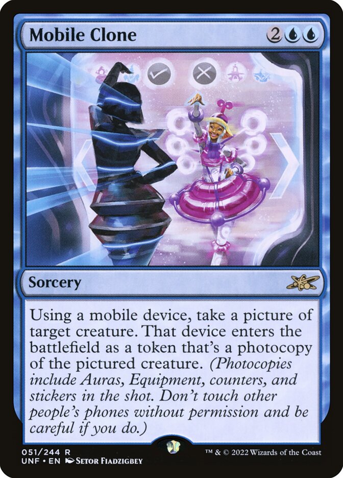 Mobile Clone card front