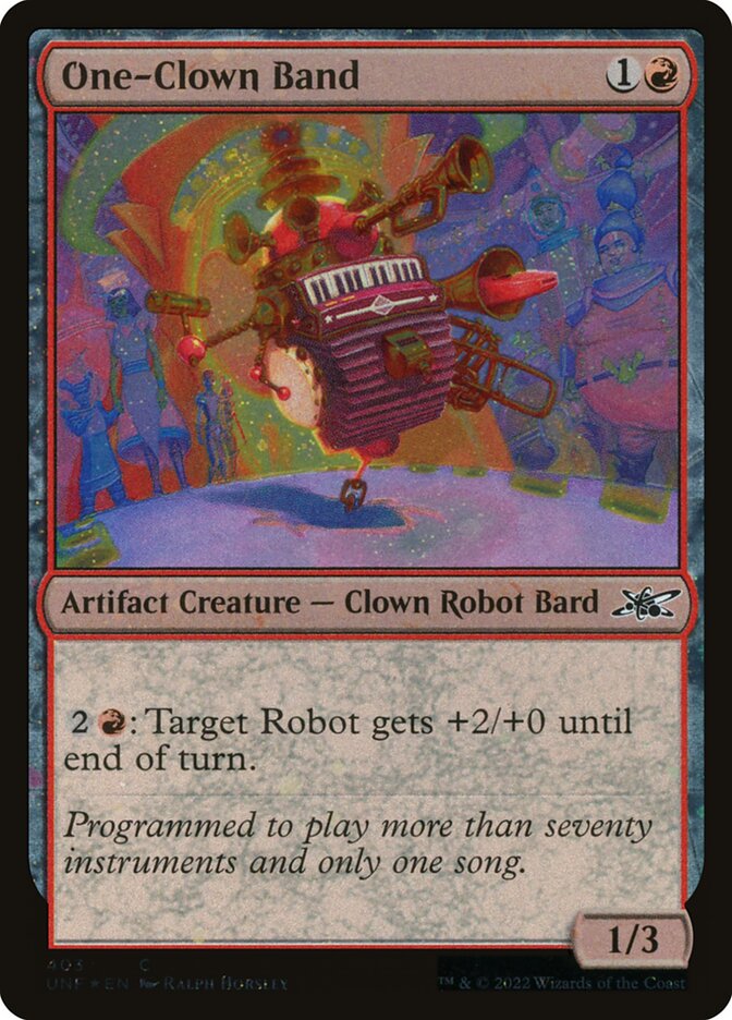 One-Clown Band card front