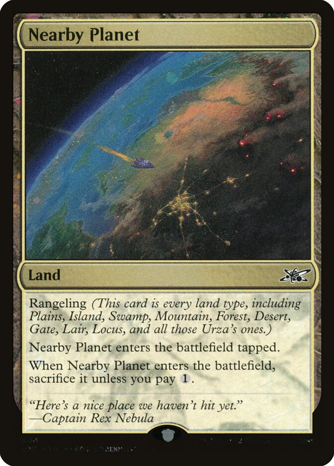 Nearby Planet card front