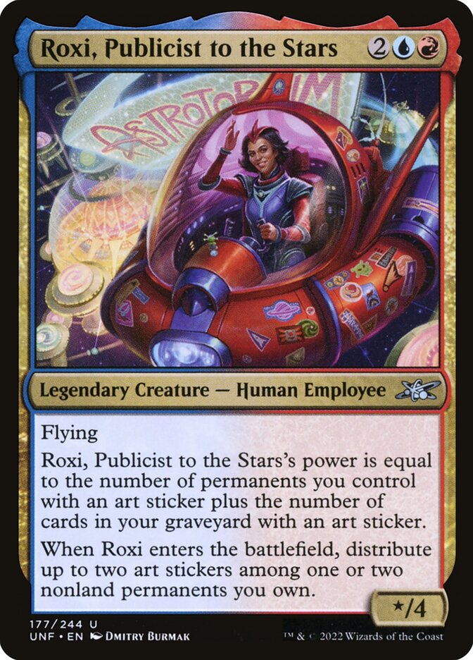 Roxi, Publicist to the Stars card front