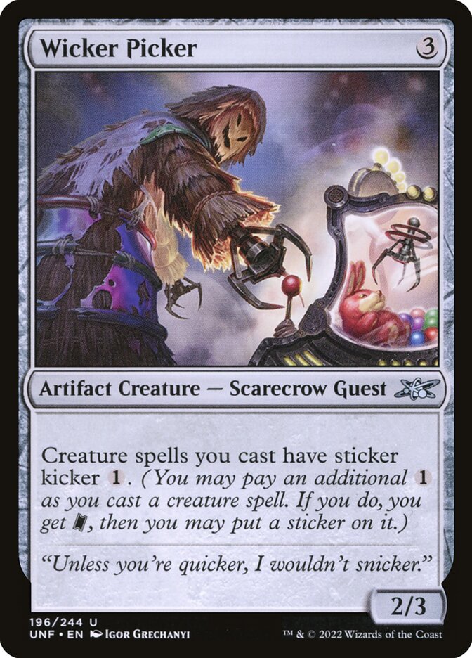 Wicker Picker card front