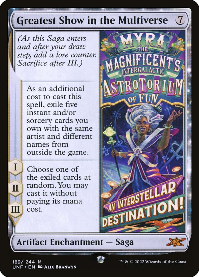 Greatest Show in the Multiverse card front