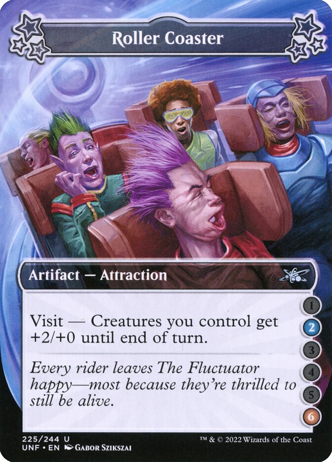 Roller Coaster card front