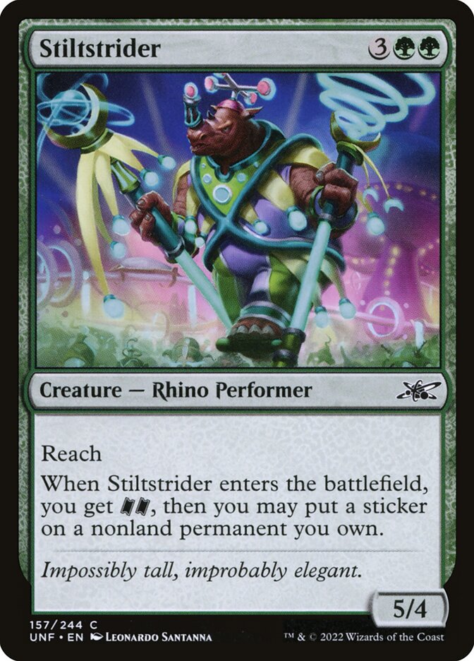 Stiltstrider card front