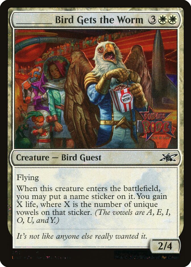 _____ Bird Gets the Worm card front
