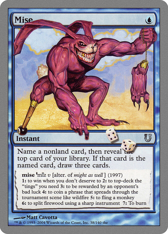 Mise card front
