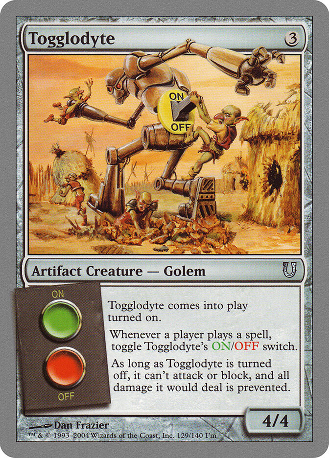 Togglodyte card front