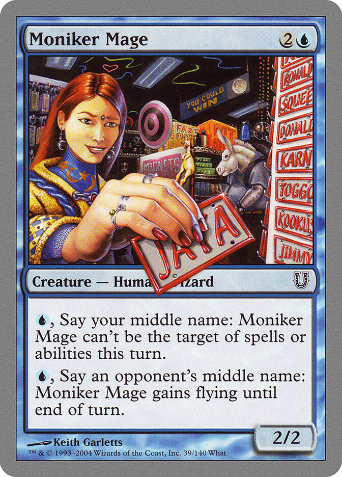 Moniker Mage card front