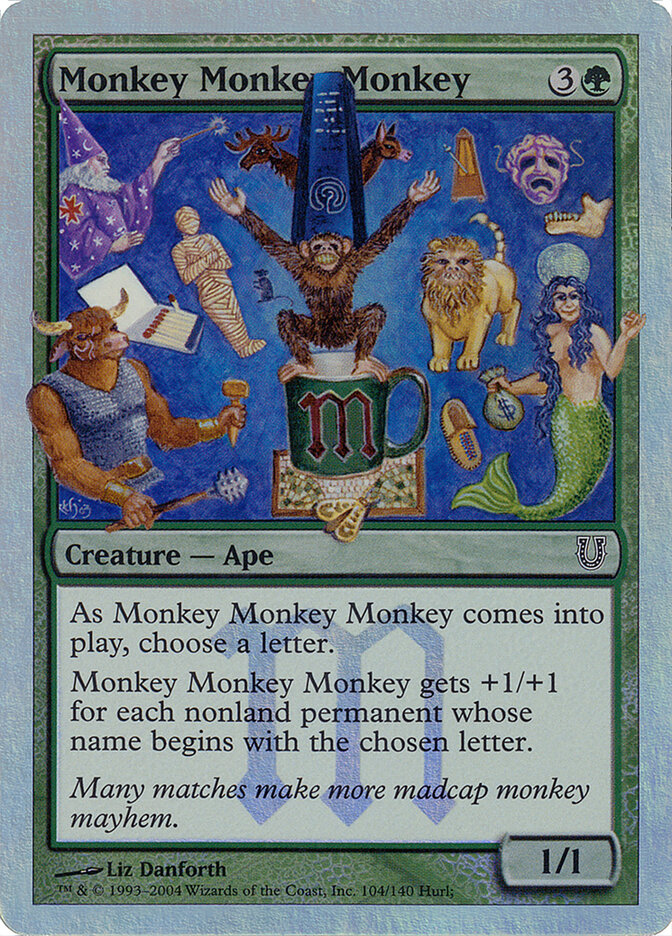 Monkey Monkey Monkey card front