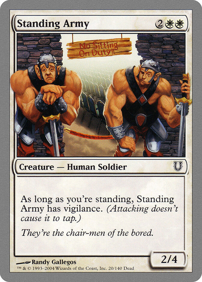 Standing Army card front