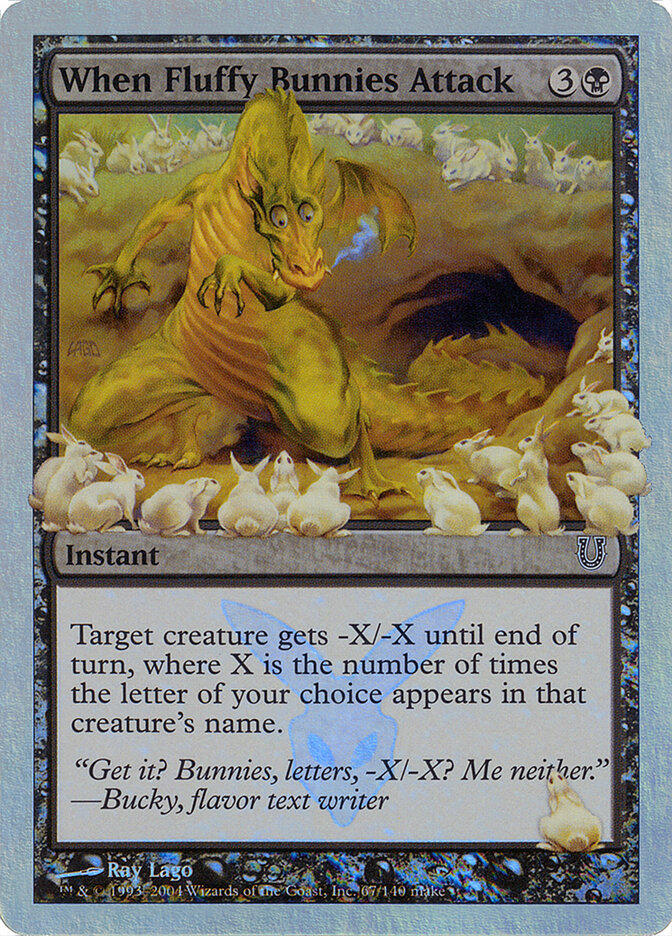 When Fluffy Bunnies Attack card front