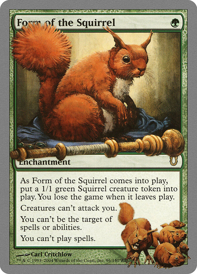 Form of the Squirrel card front