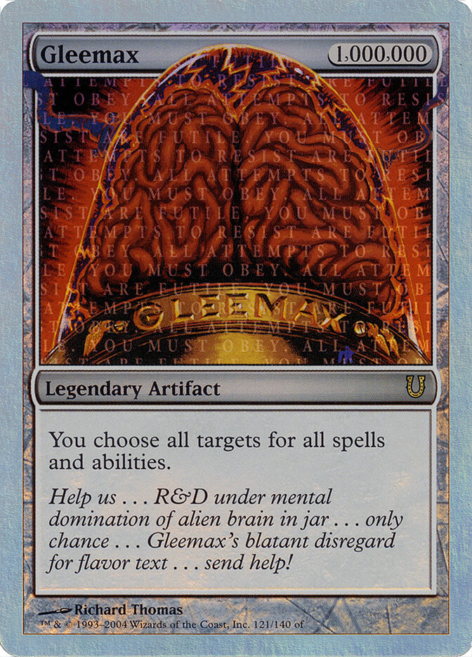 Gleemax card front