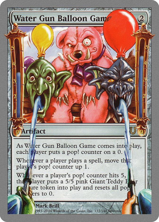 Water Gun Balloon Game card front